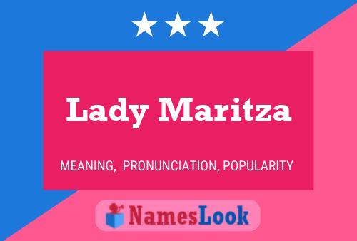 ملصق اسم Lady Maritza