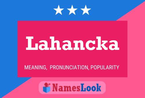 ملصق اسم Lahancka