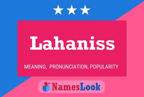 ملصق اسم Lahaniss