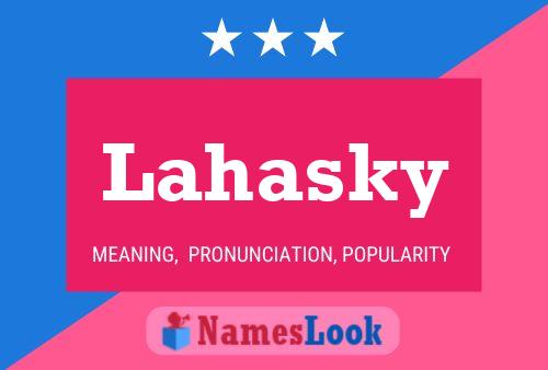 ملصق اسم Lahasky