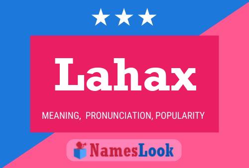 ملصق اسم Lahax