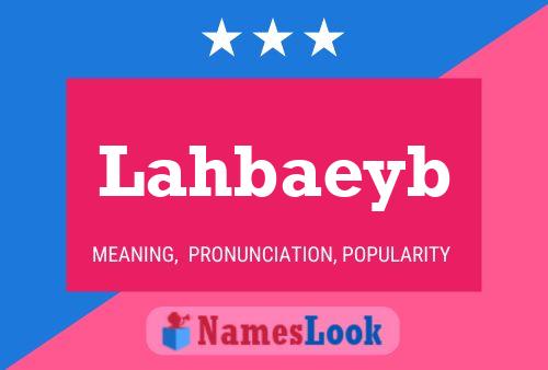 ملصق اسم Lahbaeyb