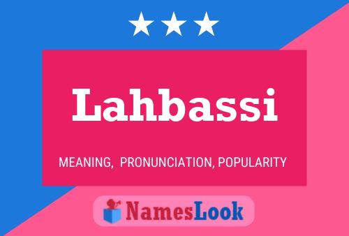 ملصق اسم Lahbassi