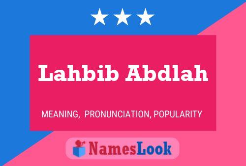 ملصق اسم Lahbib Abdlah