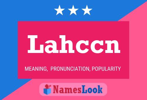 ملصق اسم Lahccn