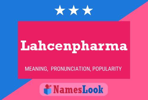 ملصق اسم Lahcenpharma