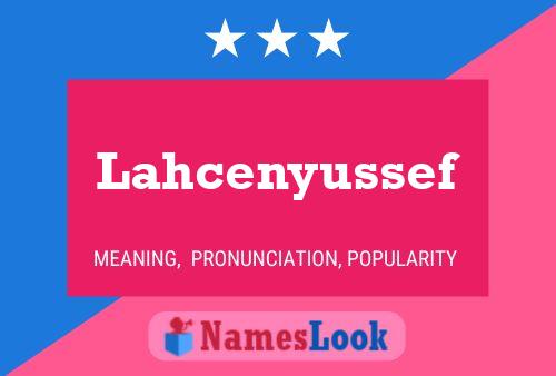 ملصق اسم Lahcenyussef