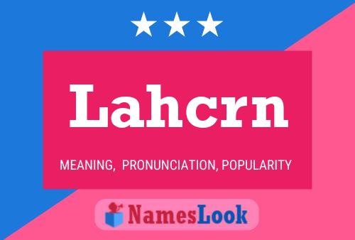 ملصق اسم Lahcrn