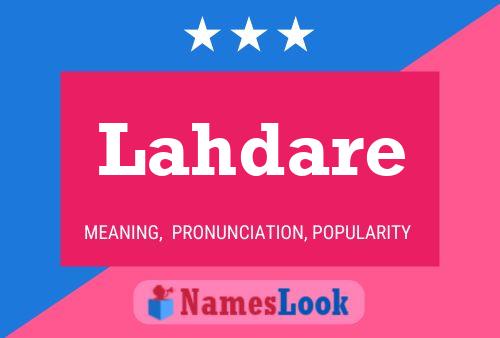 ملصق اسم Lahdare