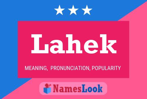 ملصق اسم Lahek