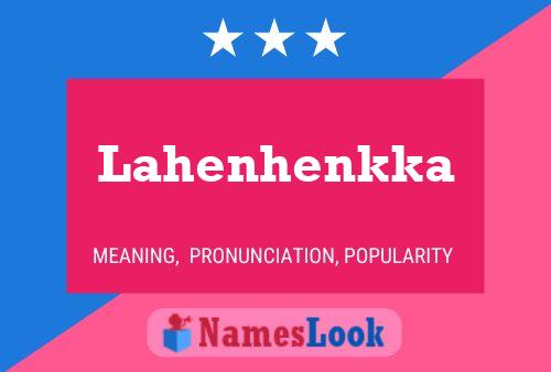 ملصق اسم Lahenhenkka