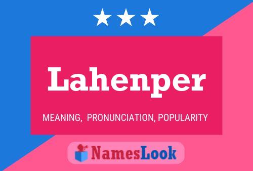 ملصق اسم Lahenper