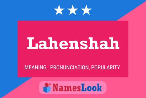 ملصق اسم Lahenshah