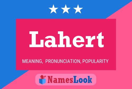 ملصق اسم Lahert