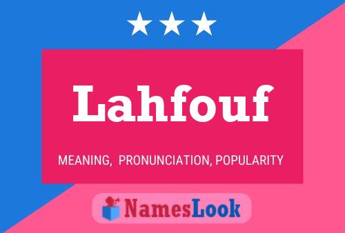 ملصق اسم Lahfouf