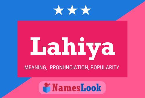 ملصق اسم Lahiya