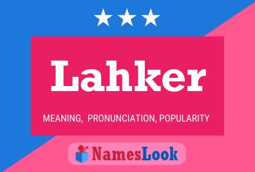 ملصق اسم Lahker