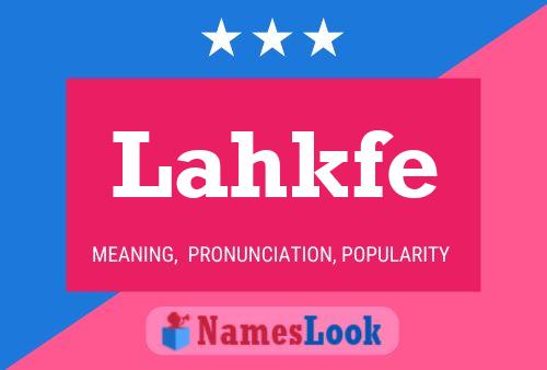 ملصق اسم Lahkfe