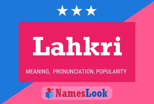 ملصق اسم Lahkri