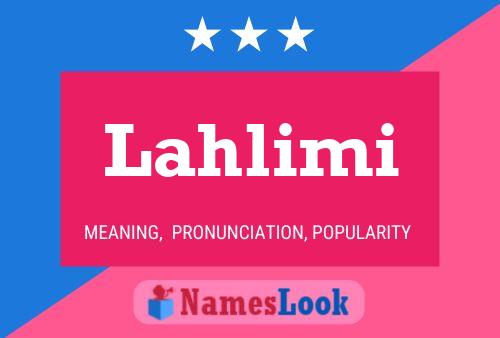 ملصق اسم Lahlimi