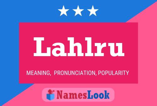 ملصق اسم Lahlru