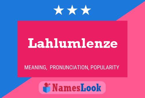 ملصق اسم Lahlumlenze