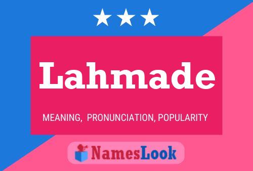 ملصق اسم Lahmade