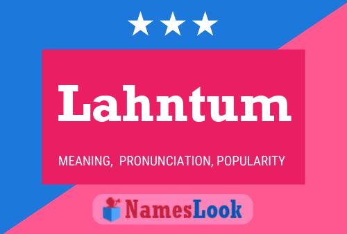 ملصق اسم Lahntum