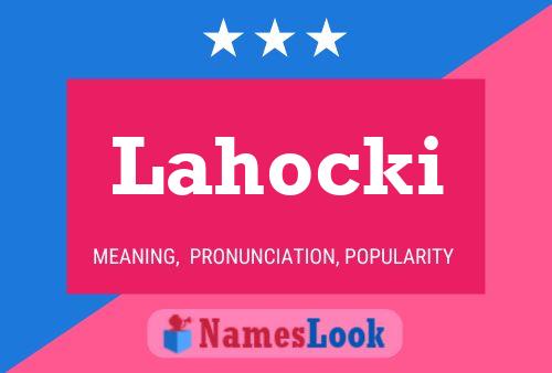 ملصق اسم Lahocki