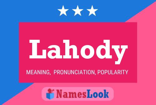 ملصق اسم Lahody