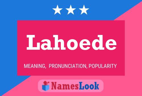 ملصق اسم Lahoede