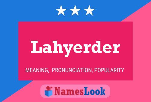 ملصق اسم Lahyerder