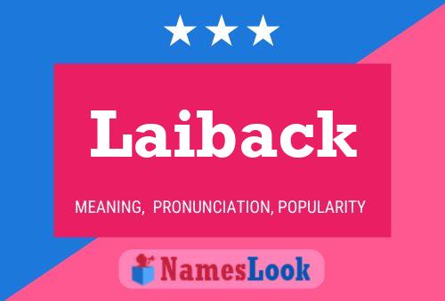 ملصق اسم Laiback