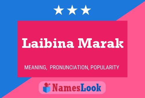 ملصق اسم Laibina Marak