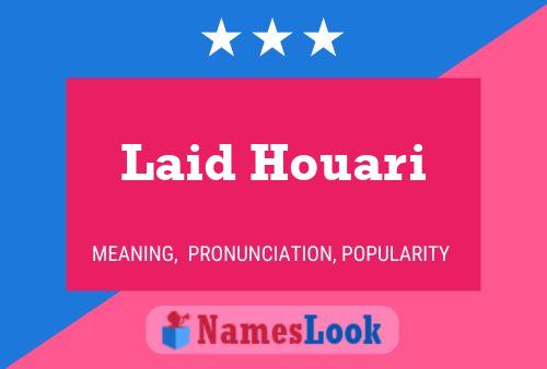 ملصق اسم Laid Houari