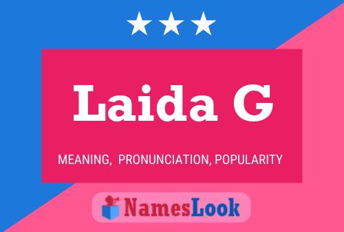 ملصق اسم Laida G