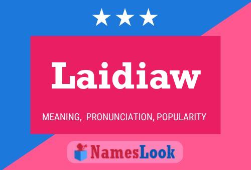 ملصق اسم Laidiaw