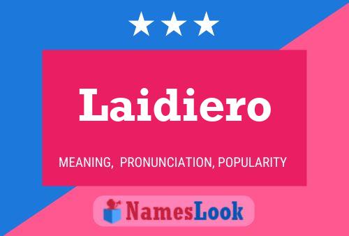 ملصق اسم Laidiero