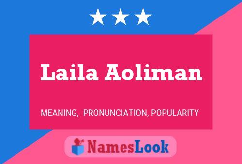 ملصق اسم Laila Aoliman