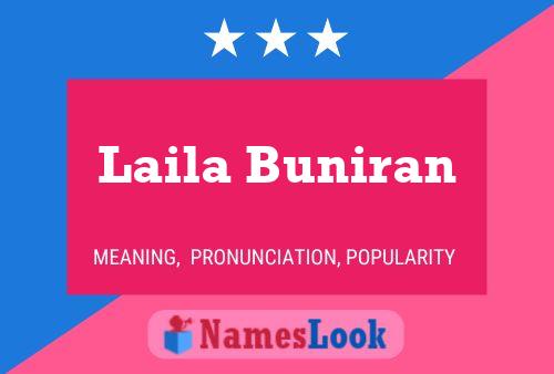 ملصق اسم Laila Buniran