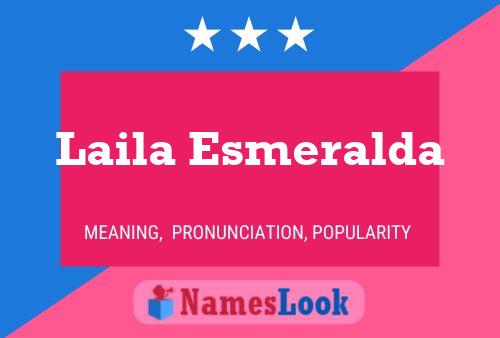 ملصق اسم Laila Esmeralda