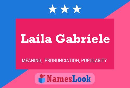 ملصق اسم Laila Gabriele