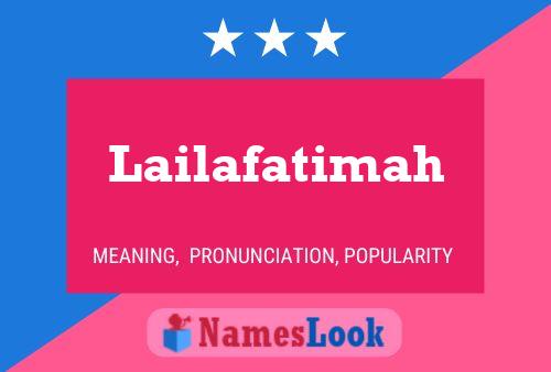 ملصق اسم Lailafatimah