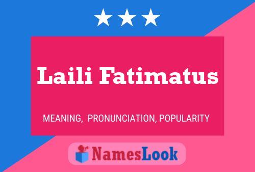 ملصق اسم Laili Fatimatus