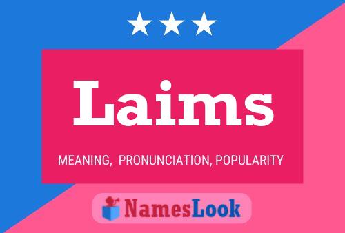 ملصق اسم Laims