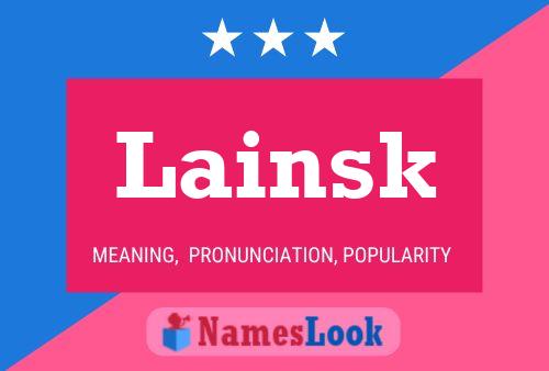 ملصق اسم Lainsk