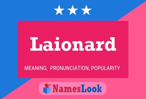 ملصق اسم Laionard