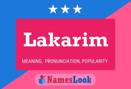 ملصق اسم Lakarim