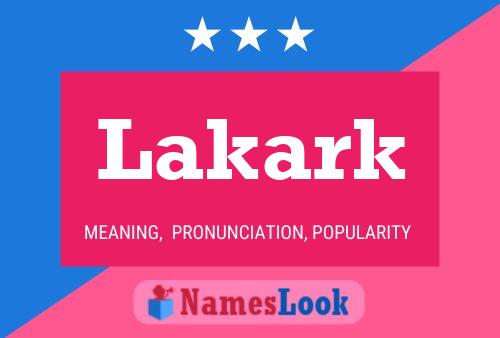 ملصق اسم Lakark