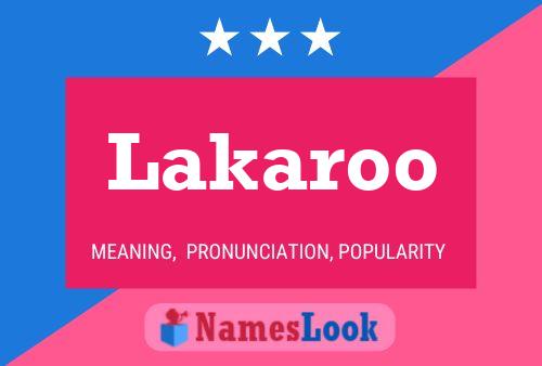 ملصق اسم Lakaroo